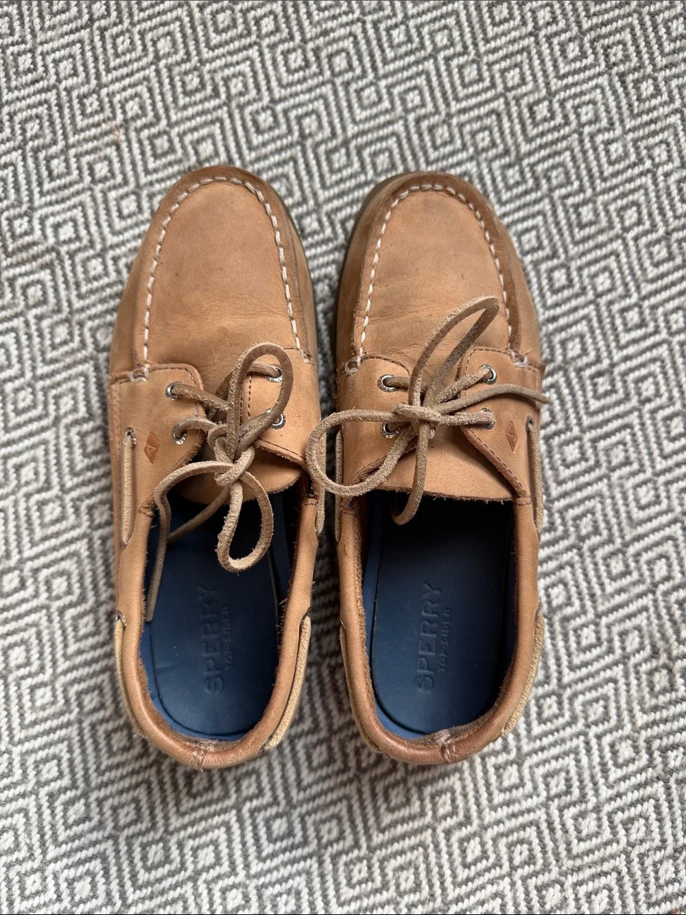 Sperry Kids Tan Suede Boat Shoes
